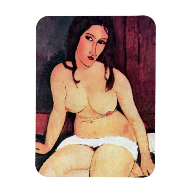 Amedeo Modigliani - Seated Woman Magnet (Vertical)
