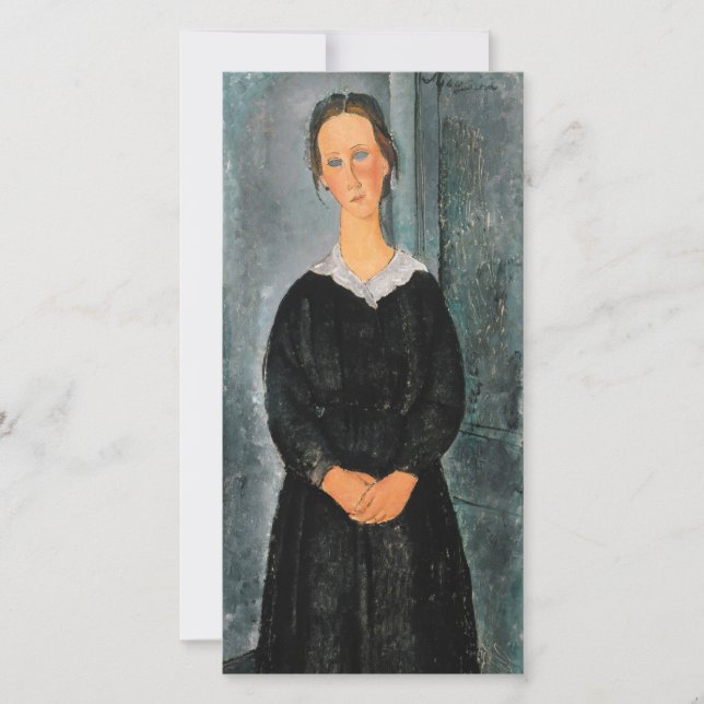 Amedeo Modigliani - Servant Girl Thank You Card (Front)
