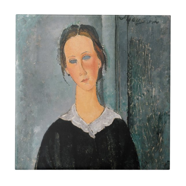 Amedeo Modigliani - Servant Girl Tile (Front)