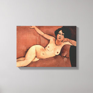 Amedeo Modigliani Woman On A Sofa Canvas Print