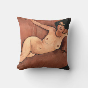 Amedeo Modigliani Woman On A Sofa Cushion