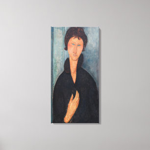 Amedeo Modigliani - Woman with Blue Eyes Canvas Print