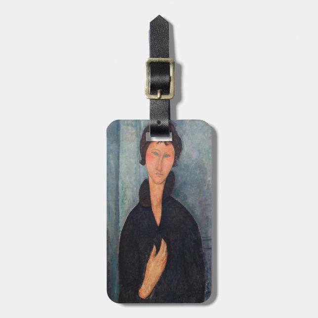 Amedeo Modigliani - Woman with Blue Eyes Luggage Tag (Front Vertical)