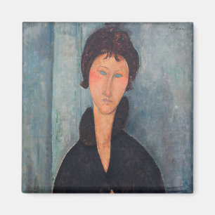 Amedeo Modigliani - Woman with Blue Eyes Magnet