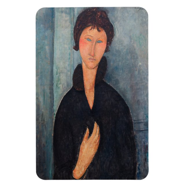 Amedeo Modigliani - Woman with Blue Eyes Magnet (Vertical)