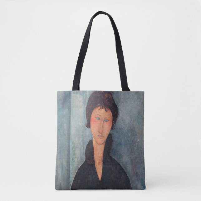 Amedeo Modigliani - Woman with Blue Eyes Tote Bag (Front)