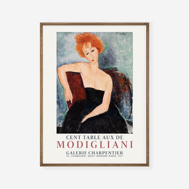 Amedeo Modigliani Woman with Red Hair Art Exhibit Poster (Creator Uploaded)