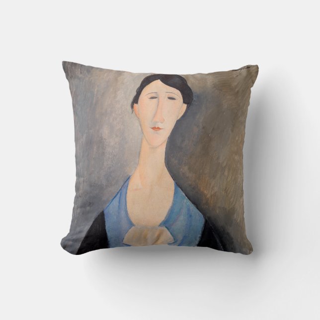 Amedeo Modigliani - Young Woman in Blue Cushion (Front)