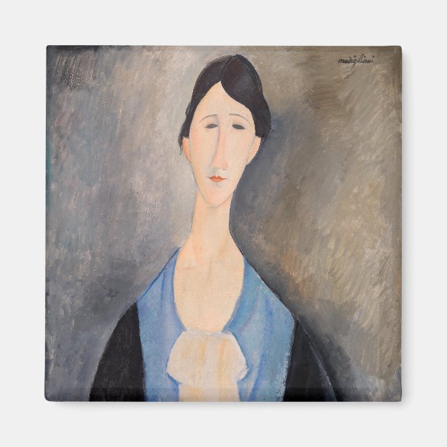 Amedeo Modigliani - Young Woman in Blue Magnet (Front)
