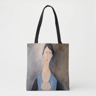 Amedeo Modigliani - Young Woman in Blue Tote Bag