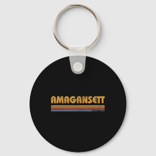 Amegansett New York Vintage Throwback Vacation Sou Key Ring