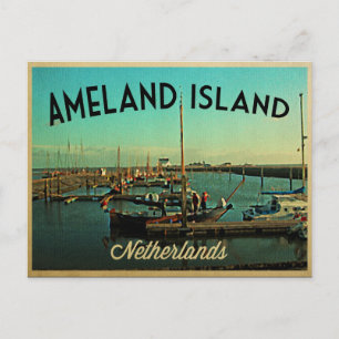 Ameland Island Netherlands Postcard
