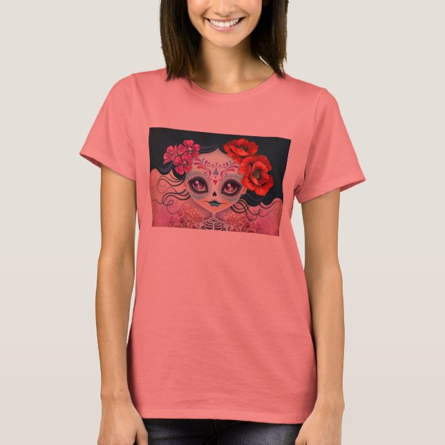 Amelia Calavera Sugar Skull T-Shirt (Front)