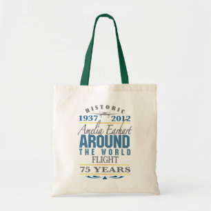 Amelia Earhart 75 Year Anniversary Tote Bag