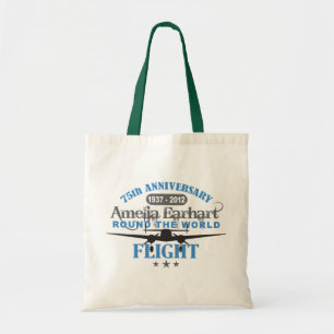 Amelia Earhart 75 Year Anniversary Tote Bag