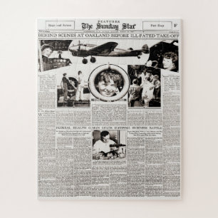 Amelia Earhart Before Ill Fated Flight Mar1937 Jigsaw Puzzle
