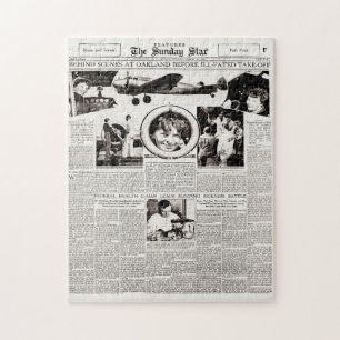 Amelia Earhart Before Ill Fated Flight Mar1937 Jigsaw Puzzle