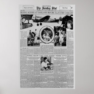 Amelia Earhart Before Round The World Flight 1937  Poster