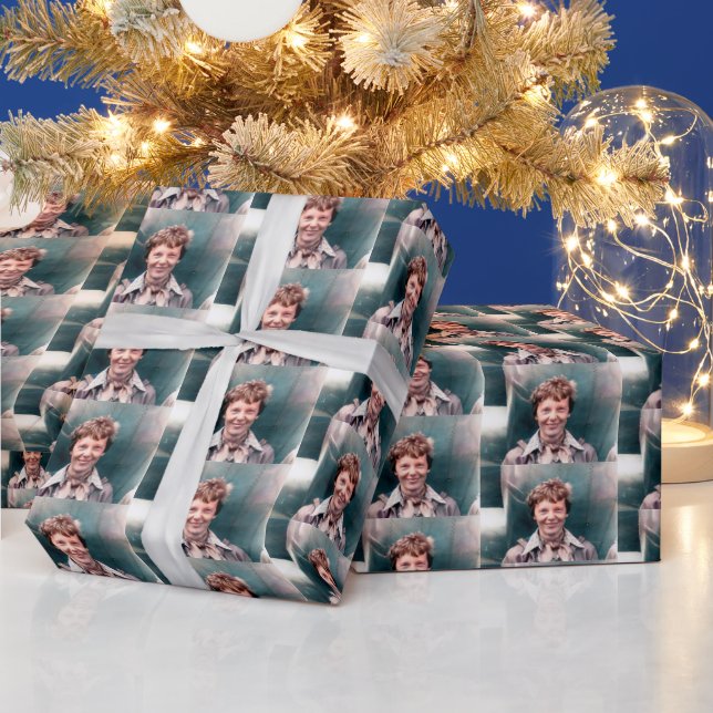 Amelia Earhart Lockheed Model 10-E Electra 1937 Wrapping Paper (Holidays)