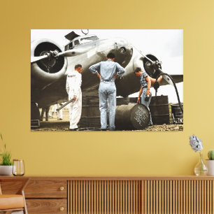 Amelia Earhart Lockheed Model 10 Electra 1937 Rema Canvas Print
