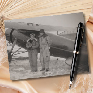 Amelia Earhart Photo Aviation Vintage Postcard