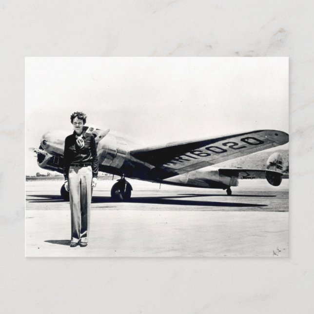 Amelia Earhart Postcard (Front)