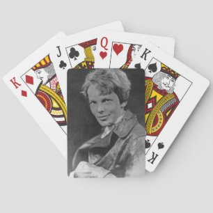 "Amelia Earhart Signed Photo" Playing Cards