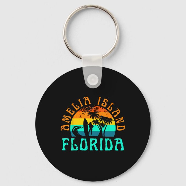 Amelia Island _1  Key Ring (Front)