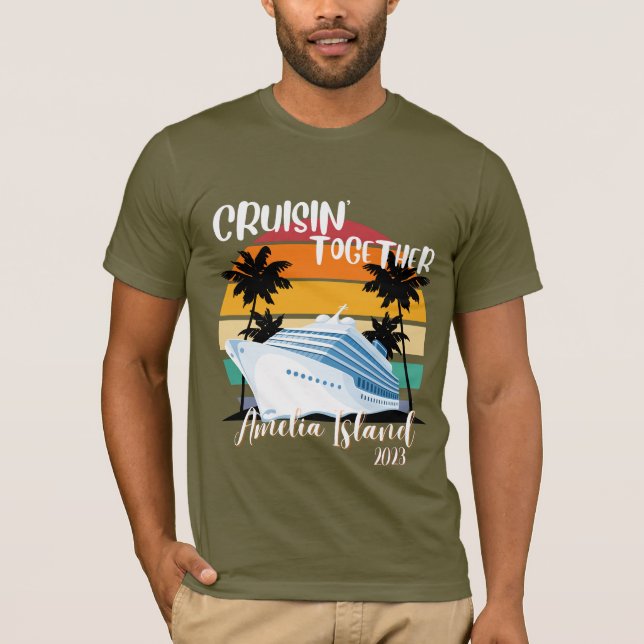 Amelia Island Cruise 2025 Family Group Travel T-Shirt (Front)