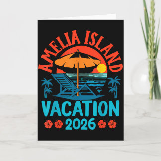 Amelia Island Florida 2026 Vacation Beach Summer V Card
