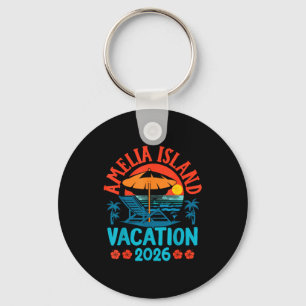 Amelia Island Florida 2026 Vacation Beach Summer V Key Ring