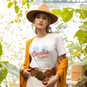 Amelia Island Florida Coral Beach Souvenir T-Shirt