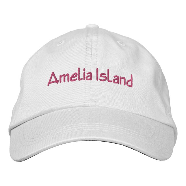Amelia Island Florida Embroidered Hat (Front)