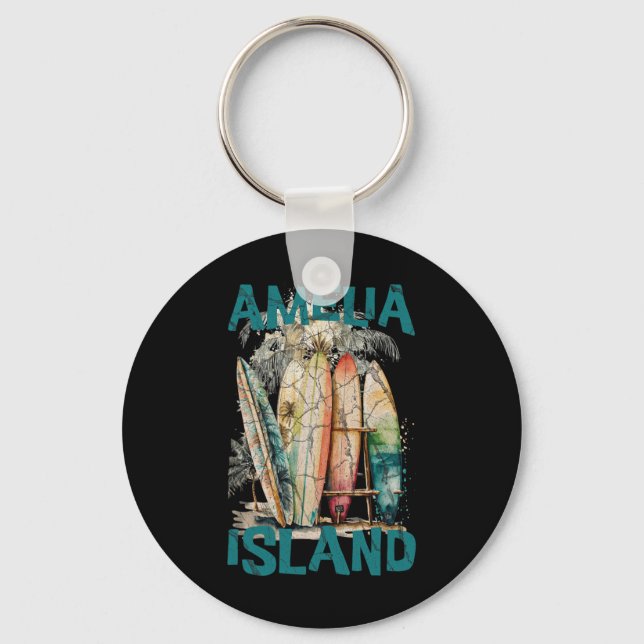 Amelia Island Florida  Key Ring (Front)