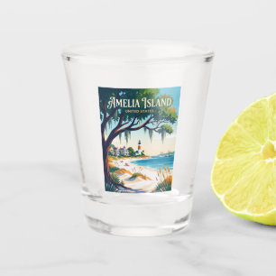 Amelia Island Florida Shot Glass