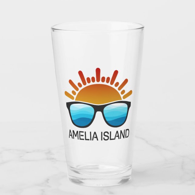 Amelia Island Florida Sunglasses Glass (Front)
