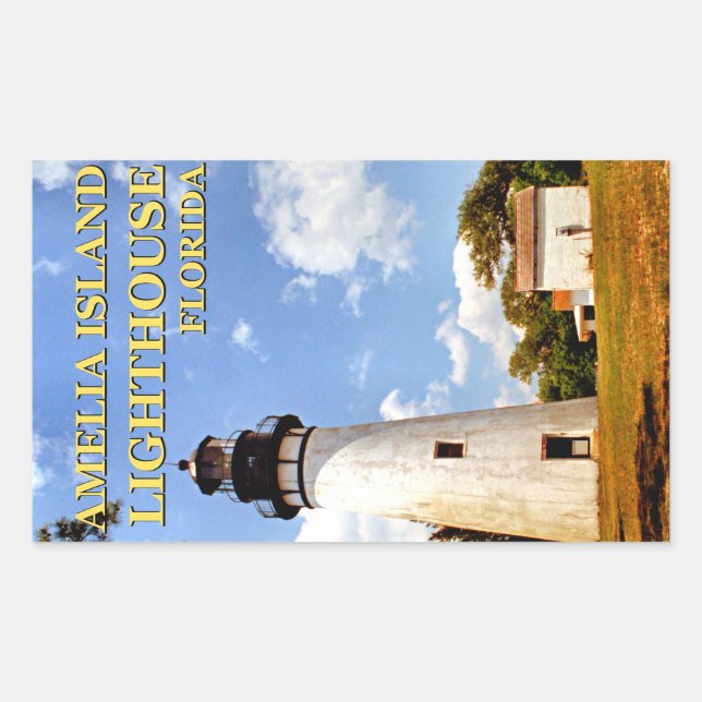 Amelia Island Lighthouse, Florida Stickers (Front)
