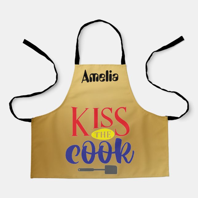Amelia kiss the cook apron (Front)