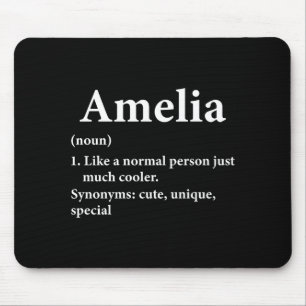 Amelia Name Definition Funny D Mouse Pad