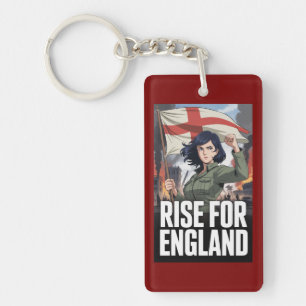 Amelia UK England Patriotic St George Flag Key Ring