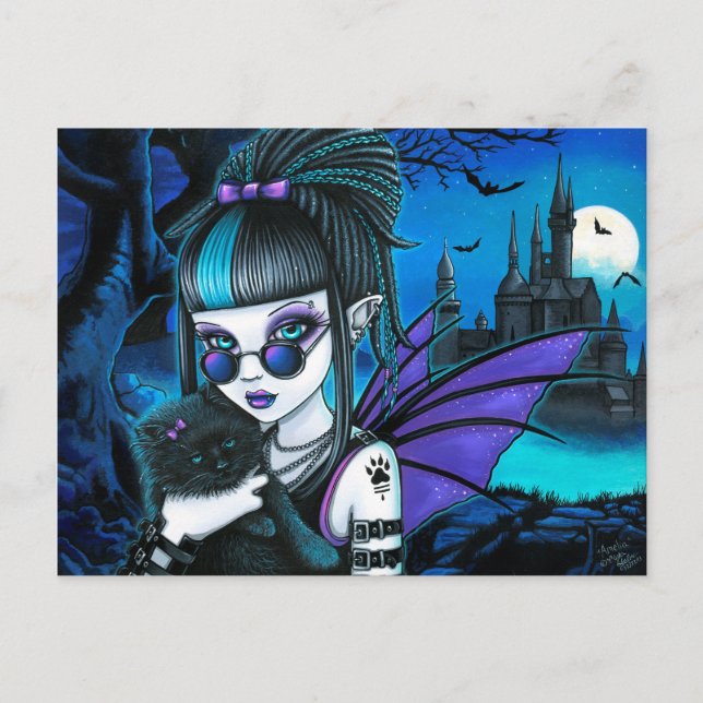 Amelia Vampire Twixt Werekitty Castle Postcard (Front)