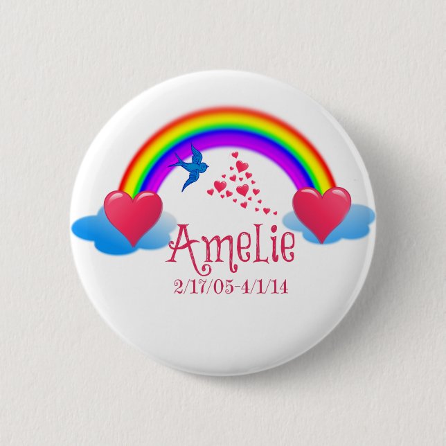 Amelie 6 Cm Round Badge (Front)