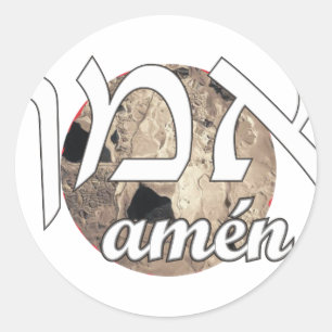 Amen Classic Round Sticker