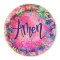 Amen Pink Floral Hearts Pretty Whimsical Trendy