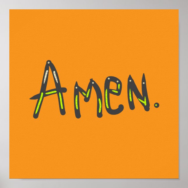 Amen So Be It Poster (Front)
