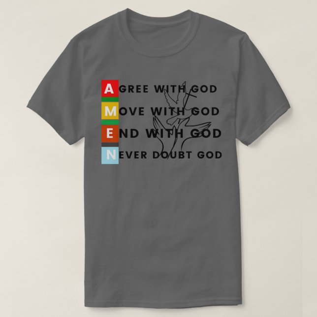 AMEN With God T-Shirt (Design Front)
