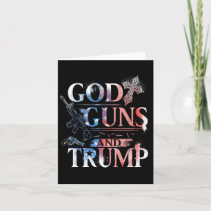 Amendment T Shirt Trump 45 God Guns And Trump Shir Card