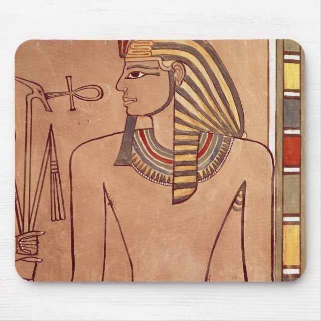 Amenhotep II  with an ankh raised to his lips Mouse Pad (Front)