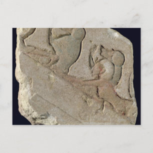 Amenophis IV with baboons, New Kingdom Postcard