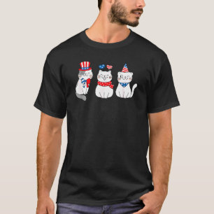Ameowica Cute Cat 4th Of July T-Shirt